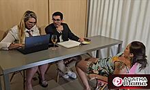 i can't resist agatha mama's hot sex under the office desk anymore