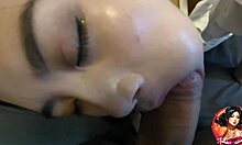 gorgeous asian teen takes pov pounding ends with facial swallow and creampie