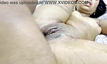 Skinny latina whore spreads big ass cheeks for brutal interracial anal close-up pounding begging to cum