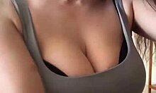 Wife Flaunts Massive Tits and Huge Nipples to Crowds Publicly