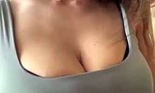 Wife Flaunts Massive Tits and Huge Nipples to Crowds Publicly