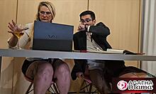 i can't resist agatha mama's hot sex under the office desk anymore