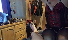 Aurora bound tight takes anal toys and mike's cock!