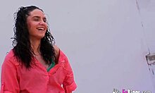 Jordi ENP slurps skinny euro babe's giant throbbing clit