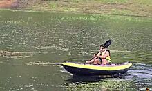 sneaky fuck with stepmom's suitor gets caught by her and stepdad