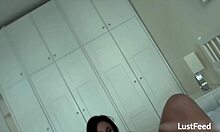 busty brunette milf anissa kate bends over to take huge cock doggystyle creampie pov