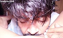 le doy oral a frida y ella explota rico