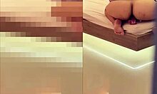 horny dude spies busty madrastra and jerks off on her back unnoticed