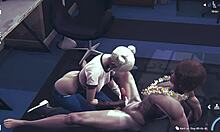 boyfriend's massage turns into handjob and blowjob satisfaction