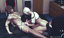 boyfriend's massage turns into handjob and blowjob satisfaction