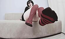 joi mavis dracula teases tight pussy asks cum inside on halloween