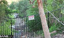 whoa i can't believe alyssa cole just flashed her perky tits in public park