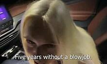 Fucked Busty Sexy Blonde In Car And Exploded On Her Face