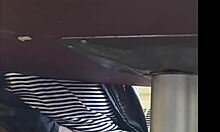 damn i got busted filming my ebony wife's wet upskirt pussy