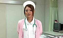 japanese teen nurse seduces patient to hitachi vibrator orgasm in hospital tight pussy