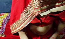 desi indian bride bhabhi rides devar cowgirl in close-up hardcore threesome on wedding night