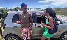 amigos follando salvaje en savana africana