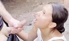 Colombian Slut Risky Public Fuck Walks Street Dripping Semen