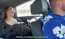 street stranger babe takes dp anal threesome with raul bud bent over riding monster cock