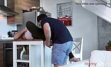 blonde cheerleader grips thick cock tight for explosive handjob cumshot