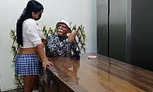 Old Man Assfucks Student Slut After She Makes Her Pass