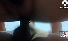 Thai Muslim milf bent over bed for hardcore creampie doggystyle