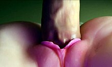 my hot cock slides into her pink wet pussy till i creampie deep