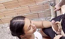 Colombian Slut Risky Public Fuck Walks Street Dripping Semen