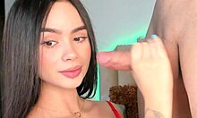 Beautiful latina's tight wet pussy rides cock cowgirl nonstop