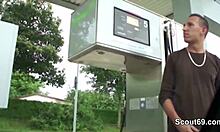 real german teen enjoys outdoor threesome fucking strangers hardcore