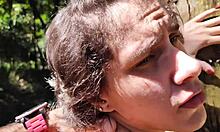 my hot stepdaughter teased me in woods... i took her tight ass virginity!!