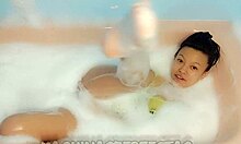 cute euro babe licks creampies her big ass in shower orgasm