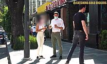 classy tricked colombian 18yo teen spreads for older man's cock