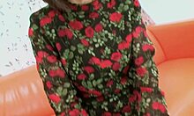 This Shy Japanese Granny Feels Nervous After Long Fuck Drought