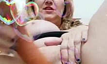 woman shakes big natural tits during orgasm