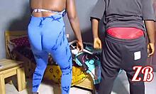 Chubby lesbians turn workout into fat pussy strapon pounding frenzy