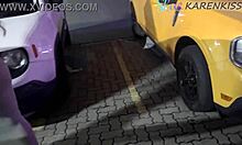 Paguei um boquete para o manobrista no estacionamento da festa na frente do corno - karenkiss