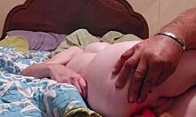 her bouncing tits drive me wild as toy fucks her tight ass and pussy deep