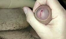 amateur with piercings strokes his cock solo every single day in endless masturbation sessions
