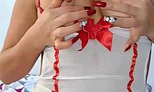 hermosa colombian latina pornstar with big tits big ass smokes then squirts masturbating cumshot