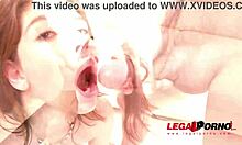 Sara Bell Assfucked by Four Guys Then Gangbanged by Ten with Deepthroat and Creampies