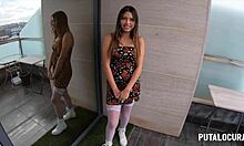 Putalocura's teen colombian camila palmer uh squirts ridin' this huge white cock wild!