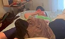 Homemade ebony neighbor sneaks over for raw bedroom missionary pounding