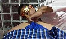 i fantasize about real students prepping for intense threesome sex on stepsister's birthday