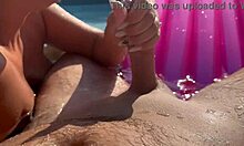 wanna see her suck me off in the pool then take it home for more