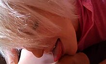 i couldn't resist sucking this cute blonde's cock pov until she swallowed my hot cum