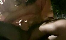 Ladyboy Flashes Stockings Outdoor Then Explosive Cumshot Masturbation