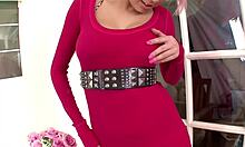 christina's pink hair hottie lips wrap tight around huge cock for pov cum swallow