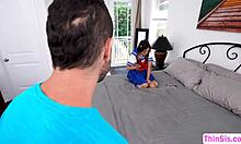 Stepbro Pounds Petite 18+ Stepsis Pussy Deepthroat Doggystyle On Camera