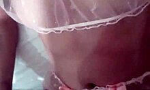 using my cute lingerie slut roughly in pov with her tight petite pussy pt 1